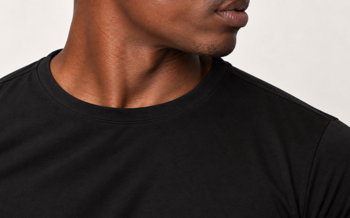 Camiseta Tecnológica Modal Masculina Preto