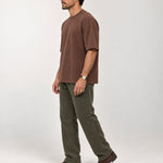 Camiseta Quadrilê Oversized Marrom