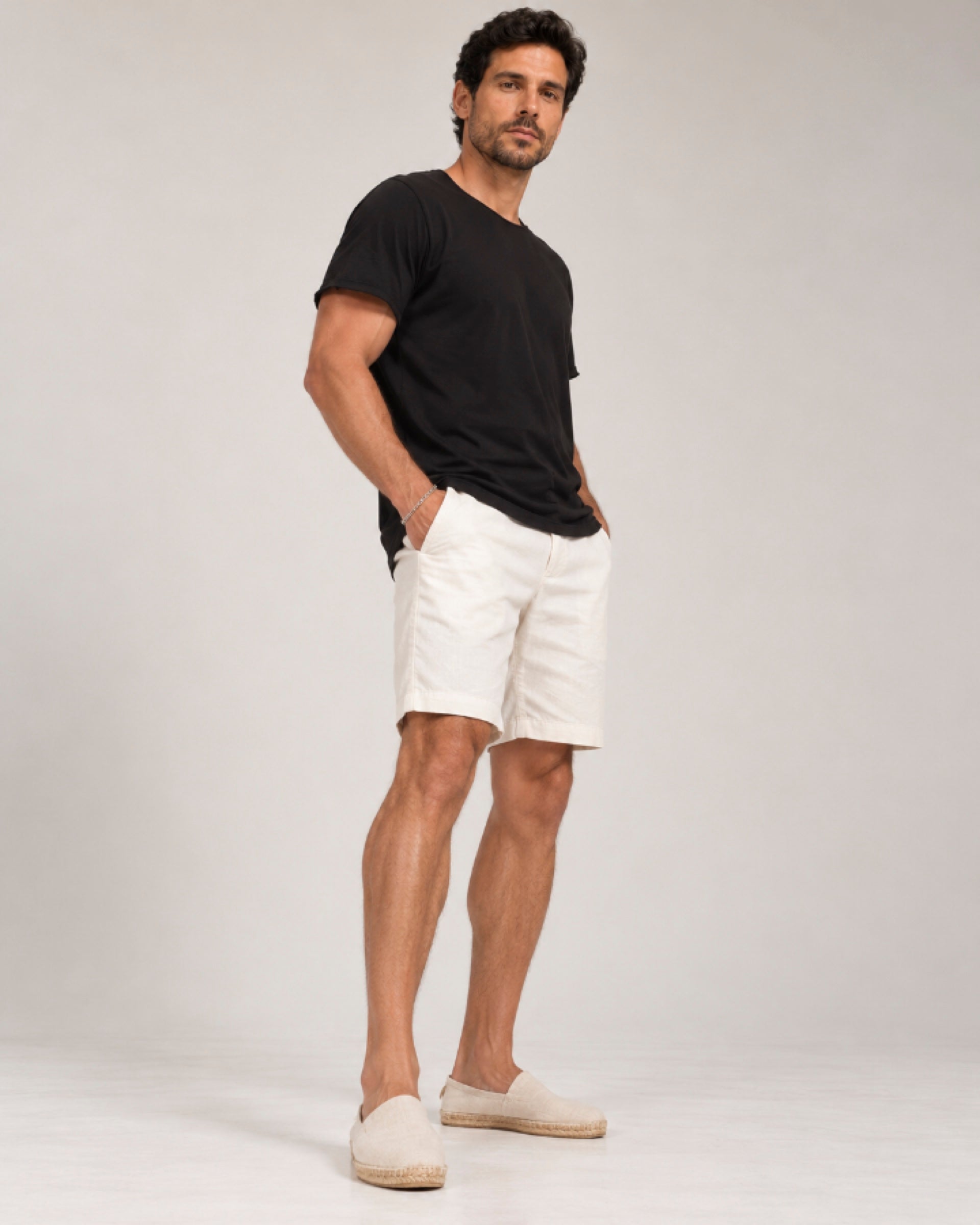 Camiseta Relax Pré-Lavada de Algodão Premium Preto