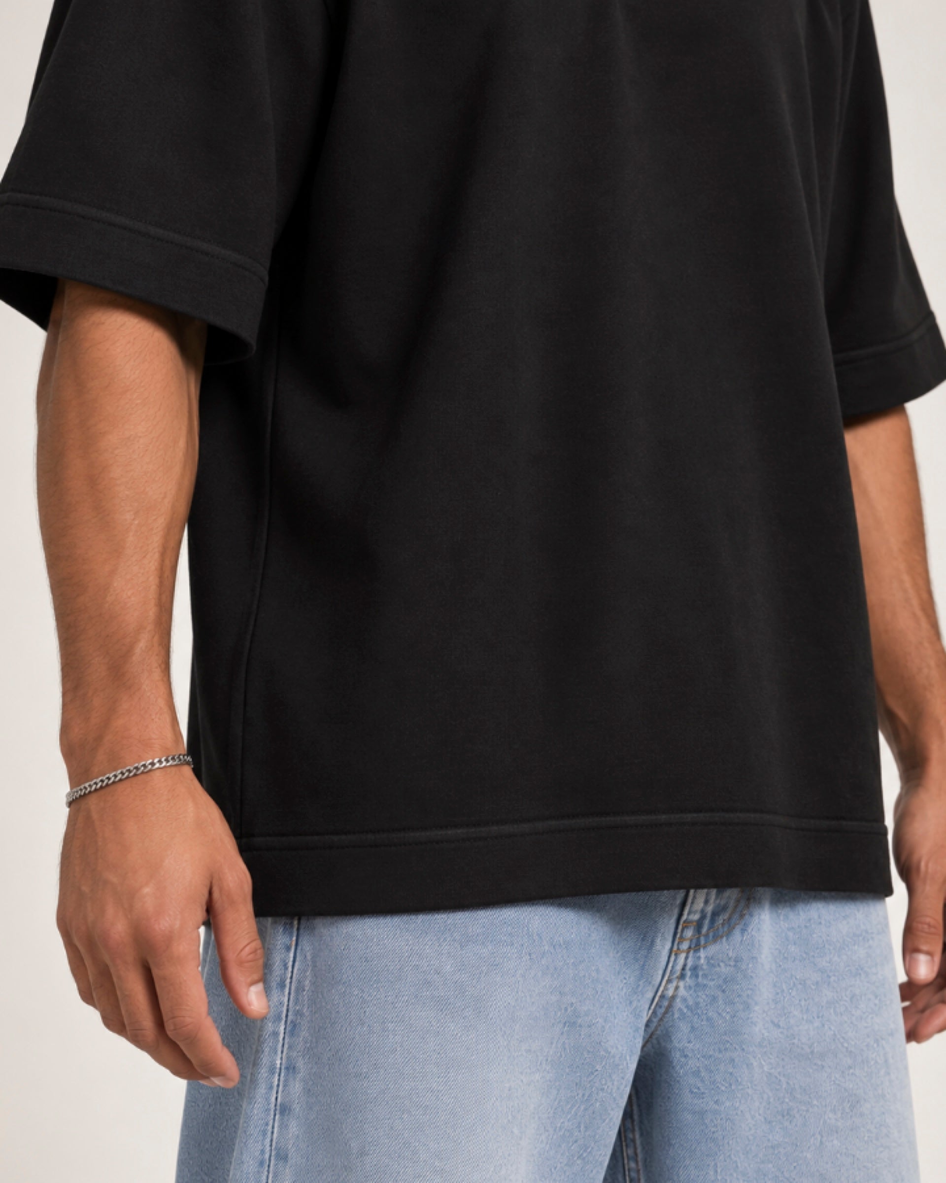 Camiseta Oversized Suedine Preto