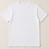 Camiseta Clássica Pré-Lavada de Algodão Premium Branco