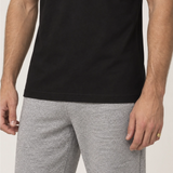 Camiseta Clássica Pré-Lavada de Algodão Premium Preto