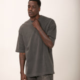 Camiseta Oversized 3.0 Pré-lavada de Algodão Premium Grafite