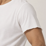 Camiseta Relax Pré-Lavada de Algodão Premium Offwhite