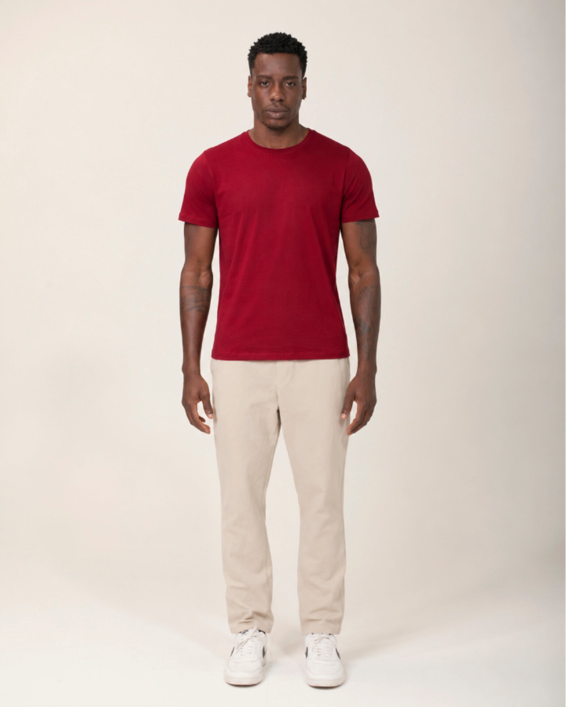 Camiseta Tecnológica Modal Masculina Vermelho