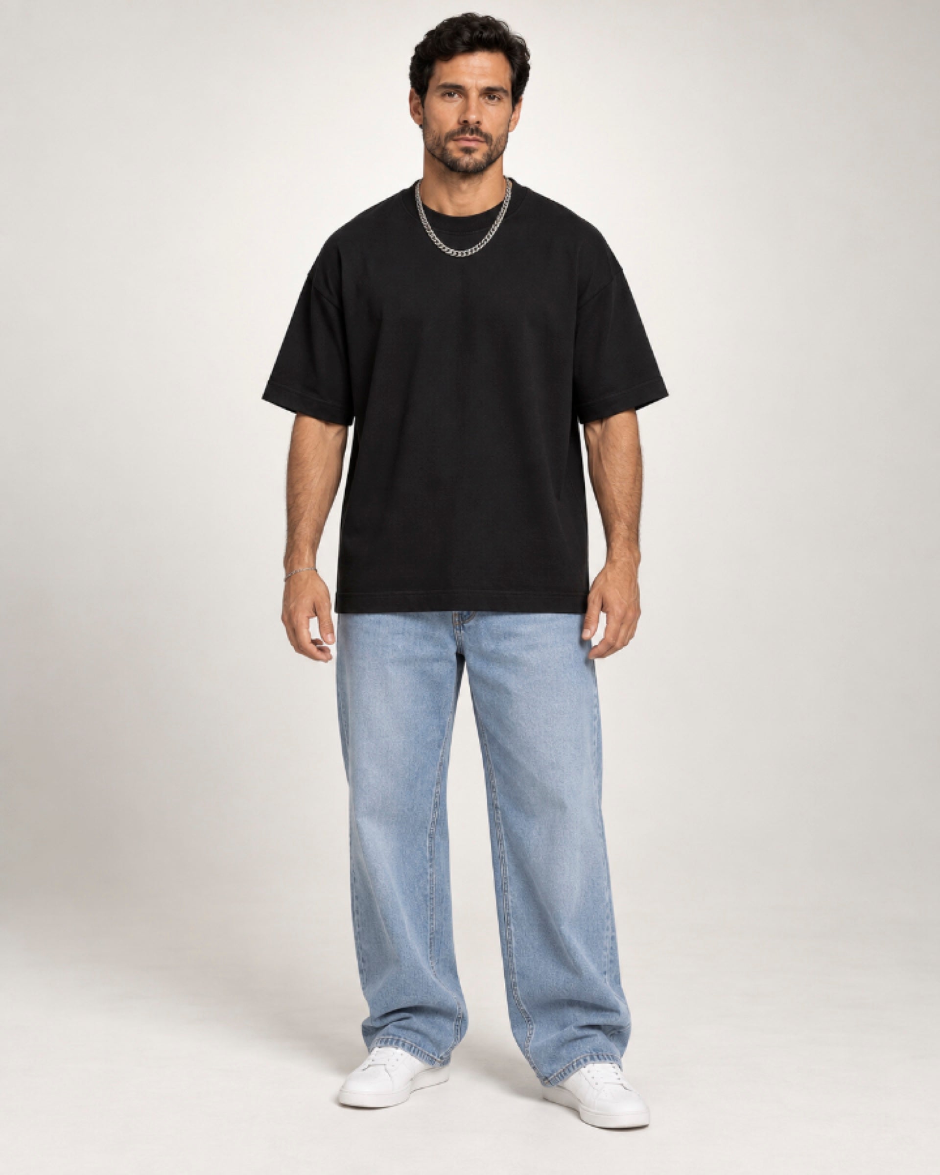 Camiseta Oversized Suedine Preto