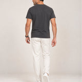 Camiseta Clássica Pré-Lavada de Algodão Premium Grafite