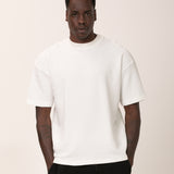 Camiseta Aleska Oversized Texturizada Offwhite