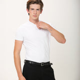 Camiseta Algodão Egípcio Gola Cobertura Branco