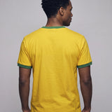 Camiseta Ringer Tee Copa Amarela