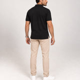 Camisa Polo Piquet Masculina Preta