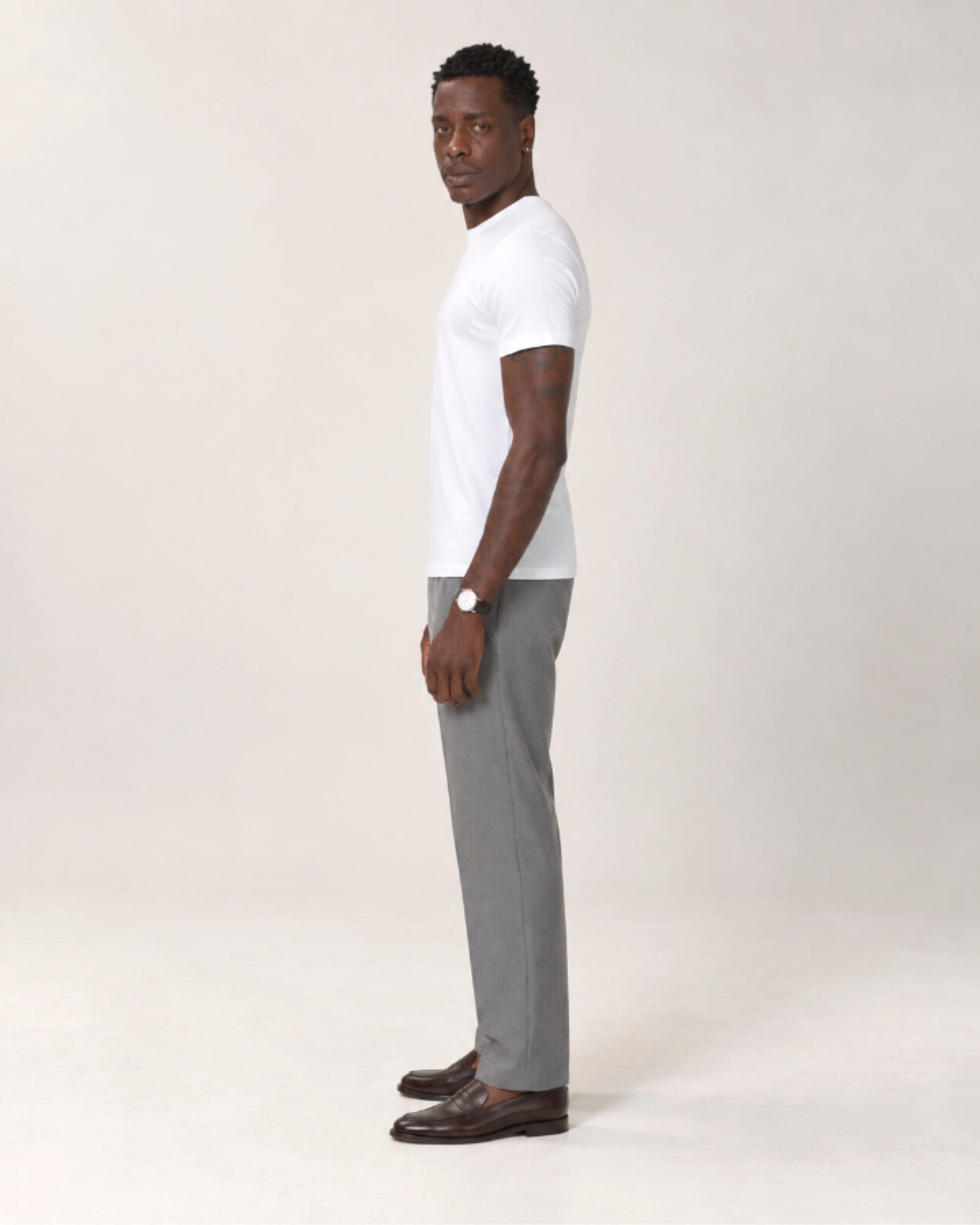 Camiseta Tecnológica Modal Masculina Branco
