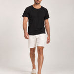 Camiseta Relax Pré-Lavada de Algodão Premium Preto