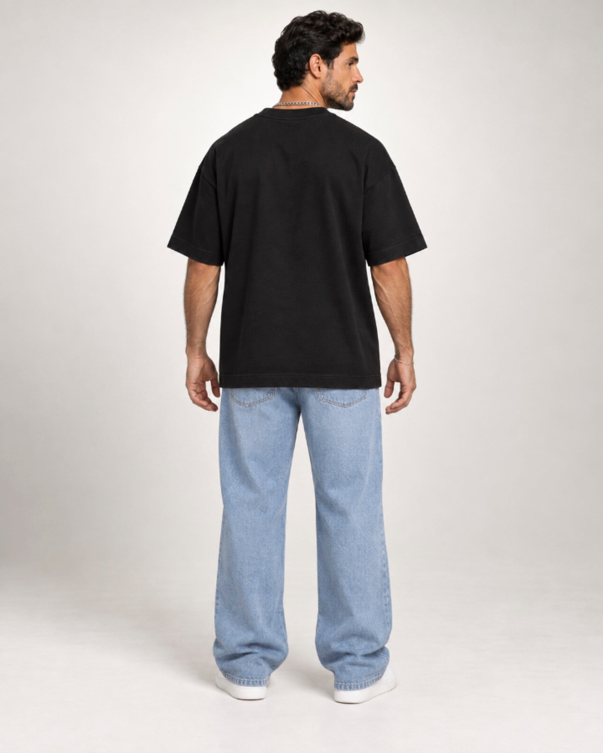 Camiseta Oversized Suedine Preto