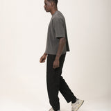Camiseta Oversized BOX Suedine Grafite