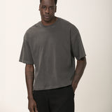 Camiseta Oversized BOX Suedine Grafite