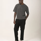 Camiseta Oversized BOX Suedine Grafite