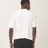 Camiseta Oversized BOX Suedine Offwhite