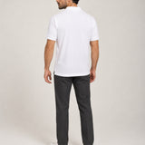 Camisa Polo Piquet Masculina Branca