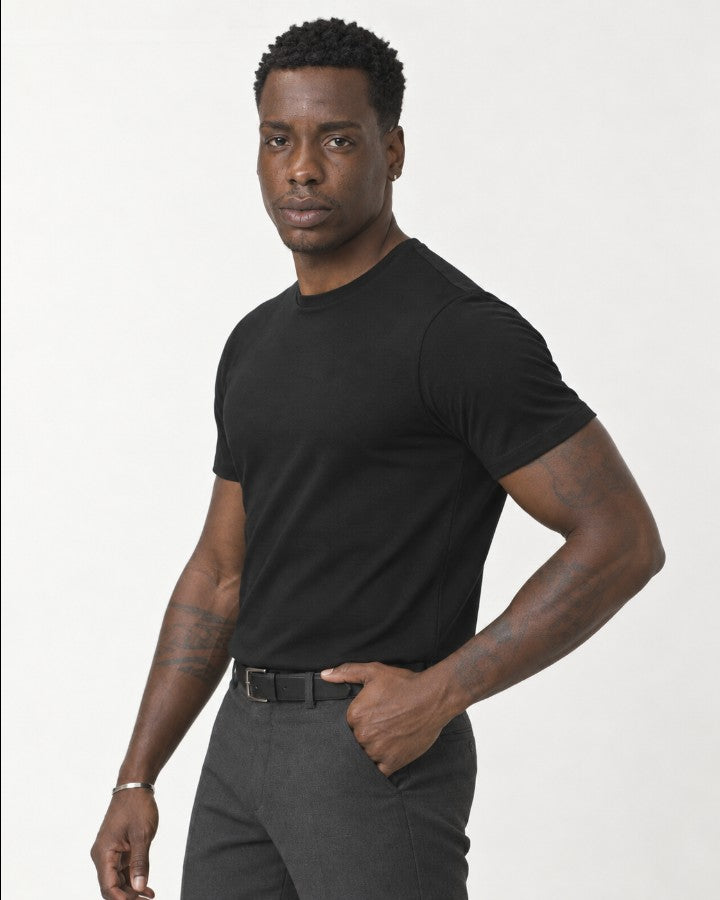 Camiseta Algodão Egípcio Premium Preto