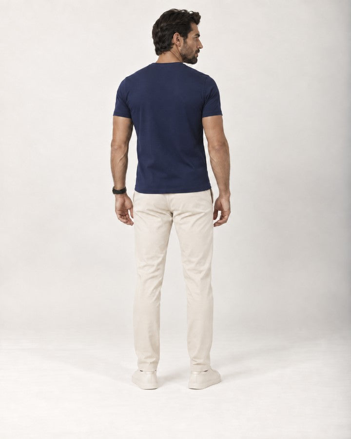 Camiseta Tecnológica Modal Masculina Azul Marinho