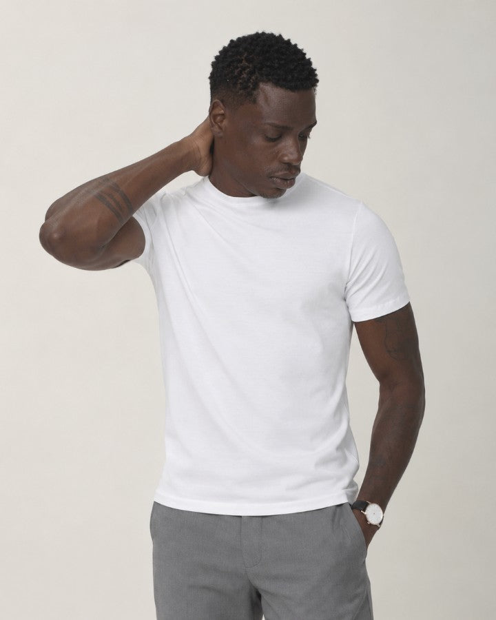 Camiseta Tecnológica Modal Masculina Branco
