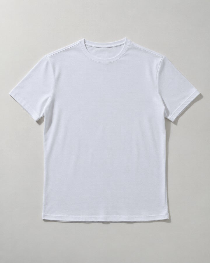 Camiseta Tecnológica Modal Masculina Branco