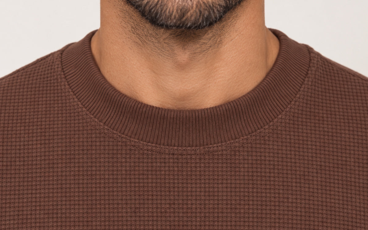Camiseta Quadrilê Oversized Marrom