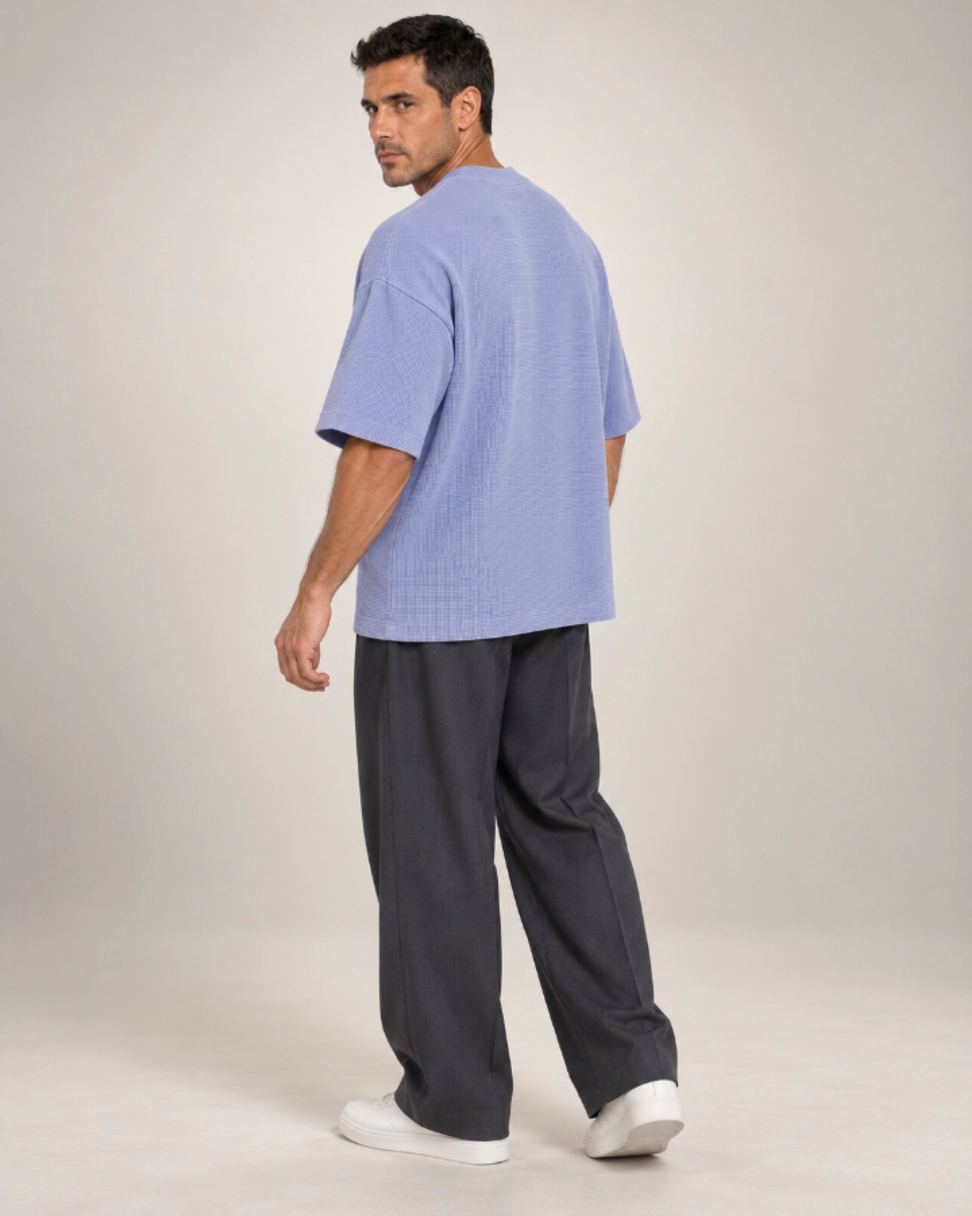 Camiseta Quadrilê Oversized Lavanda