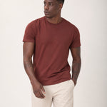 Camiseta Tecnológica Modal Masculina Marrom