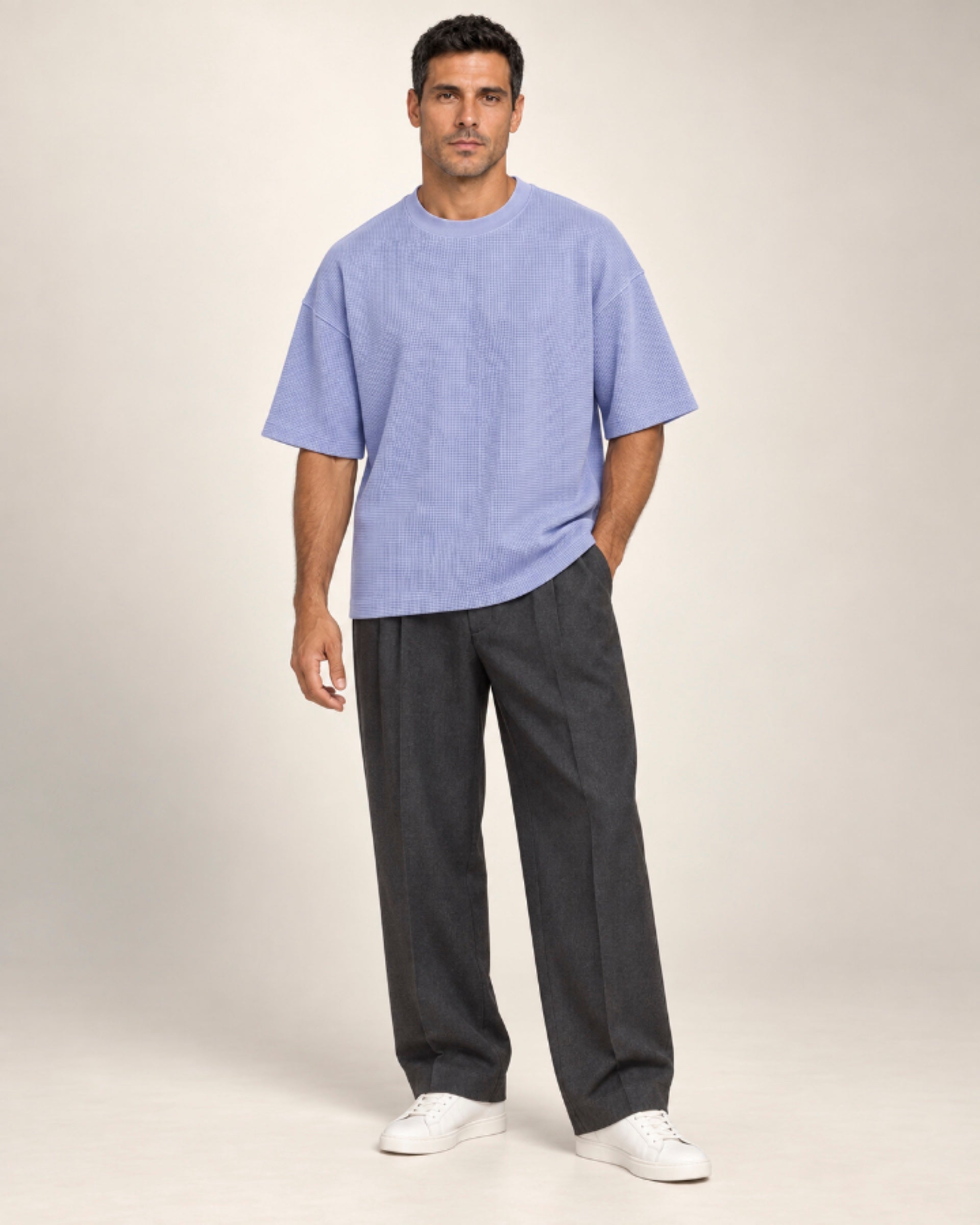 Camiseta Quadrilê Oversized Lavanda