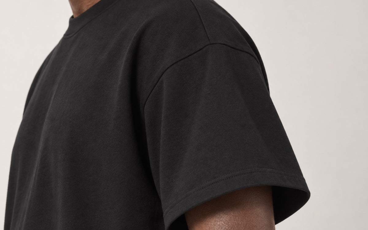 Camiseta Oversized BOX Suedine Preto