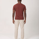 Camiseta Tecnológica Modal Masculina Marrom