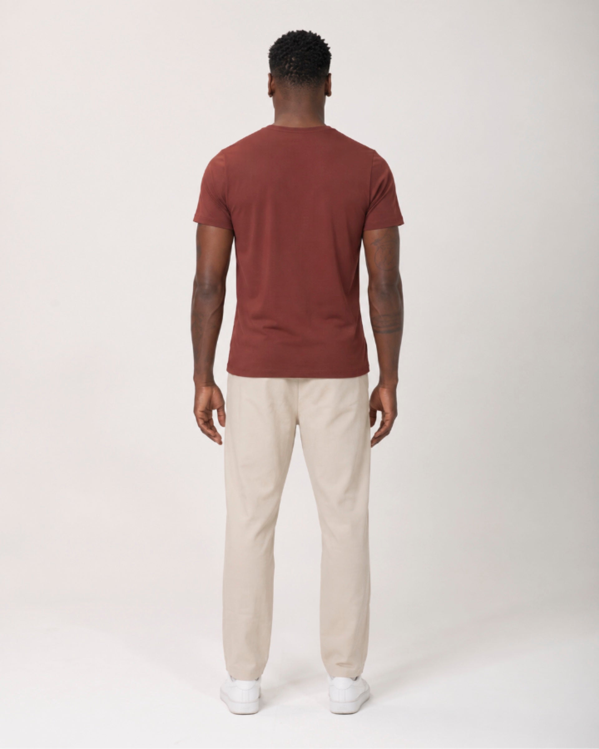 Camiseta Tecnológica Modal Masculina Marrom