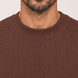 Camiseta Quadrilê Oversized Marrom