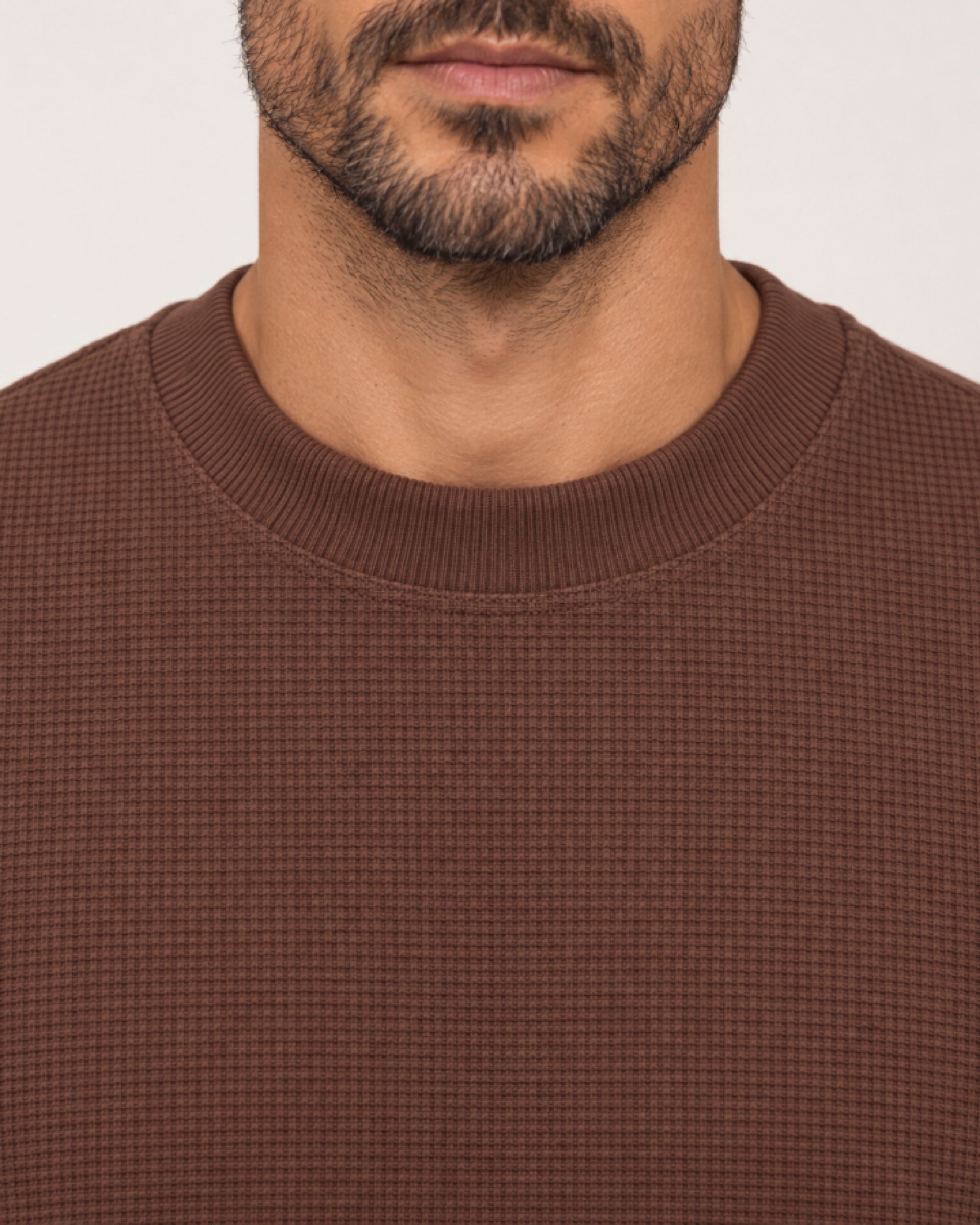 Camiseta Quadrilê Oversized Marrom