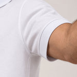 Camisa Polo Piquet Masculina Branca