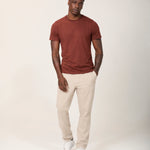 Camiseta Tecnológica Modal Masculina Marrom