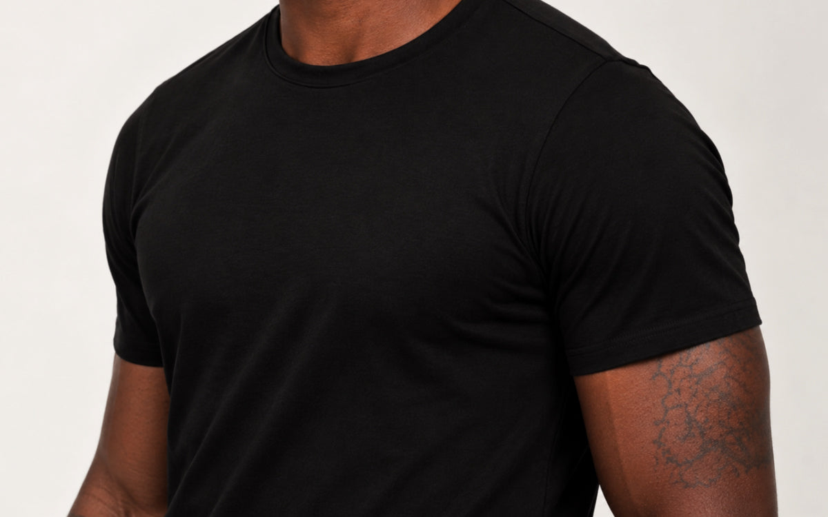 Camiseta Algodão Egípcio Premium Preto