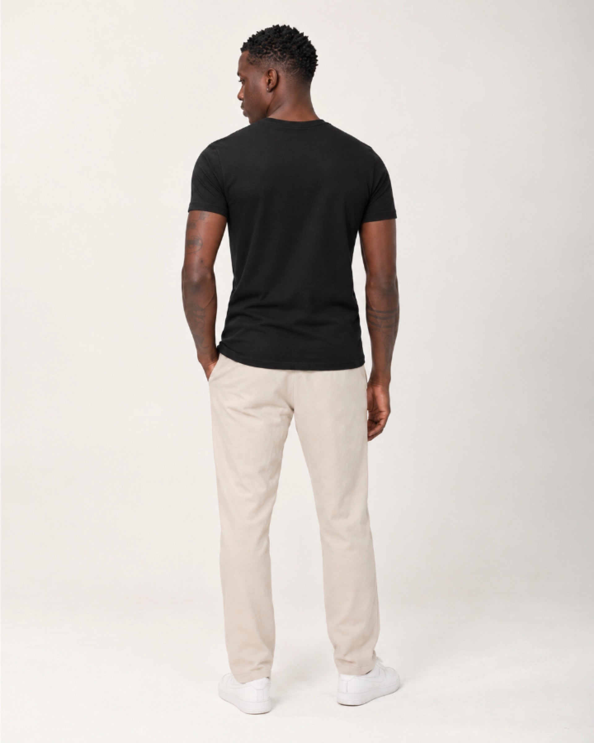 Camiseta Tecnológica Modal Masculina Preto
