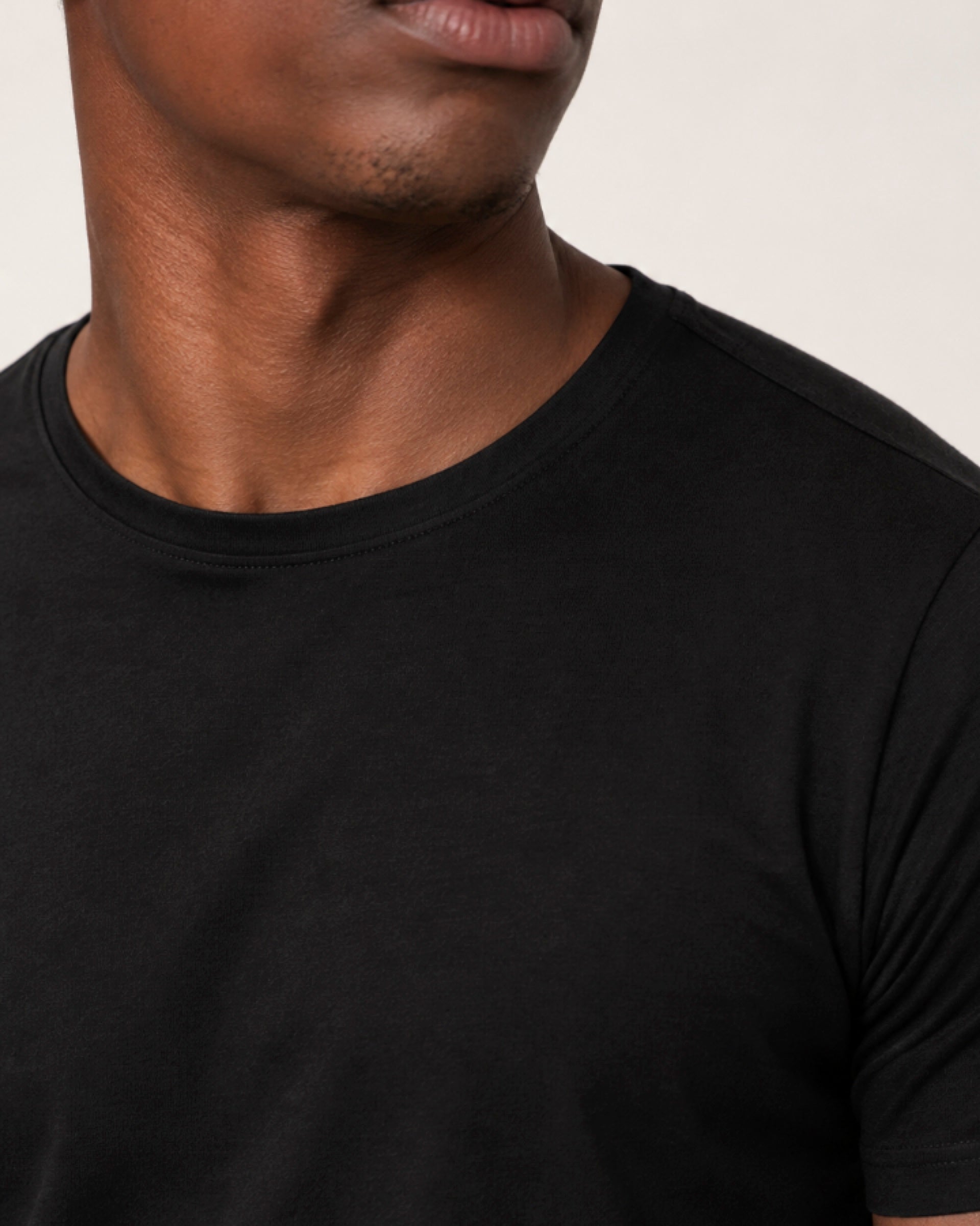 Camiseta Tecnológica Modal Masculina Preto