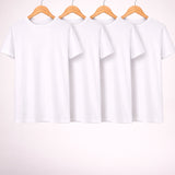 Kit 4 Camisetas Tecnológicas Modal Masculina (4 Brancas)