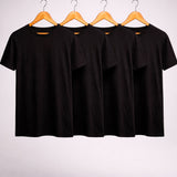 Kit 4 Camisetas Tecnológicas Modal Masculina (4 Pretas)