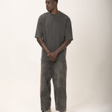 Camiseta Oversized 3.0 Pré-lavada de Algodão Premium Grafite