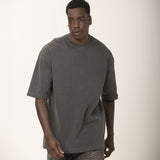 Camiseta Oversized 3.0 Pré-lavada de Algodão Premium Grafite