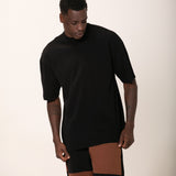 Camiseta Oversized 3.0 Pré-lavada de Algodão Premium Preto