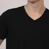 Camiseta Tecnológica Modal Gola V Preto