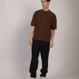 Camiseta Quadrilê Oversized Marrom