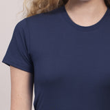 Camiseta Tecnológica Modal Feminina Azul