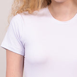 Camiseta Tecnológica Modal Feminina Branco